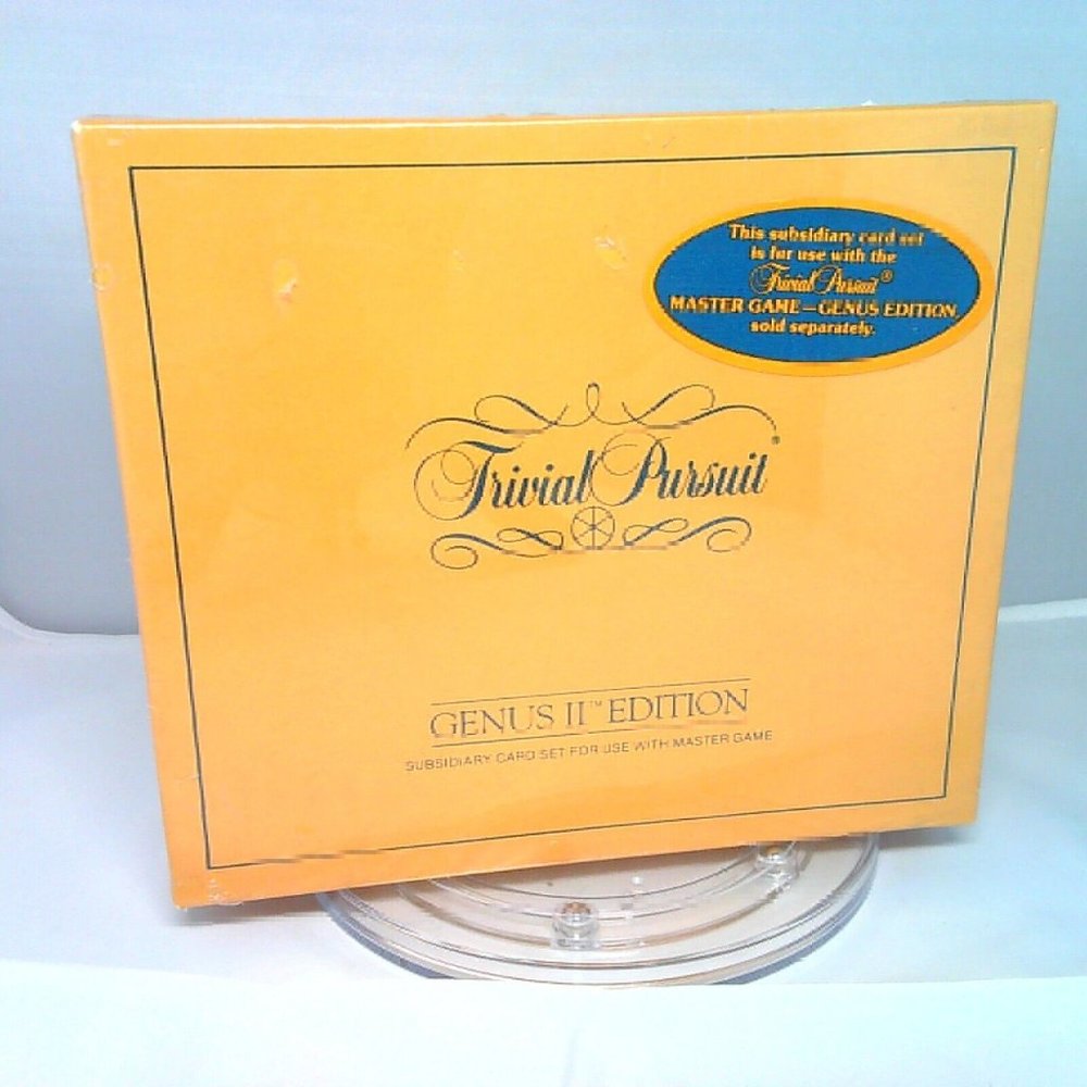 Trivial Pursuit Master Game Genus II Edition Card Set Sealed Vtg Holiday Gift